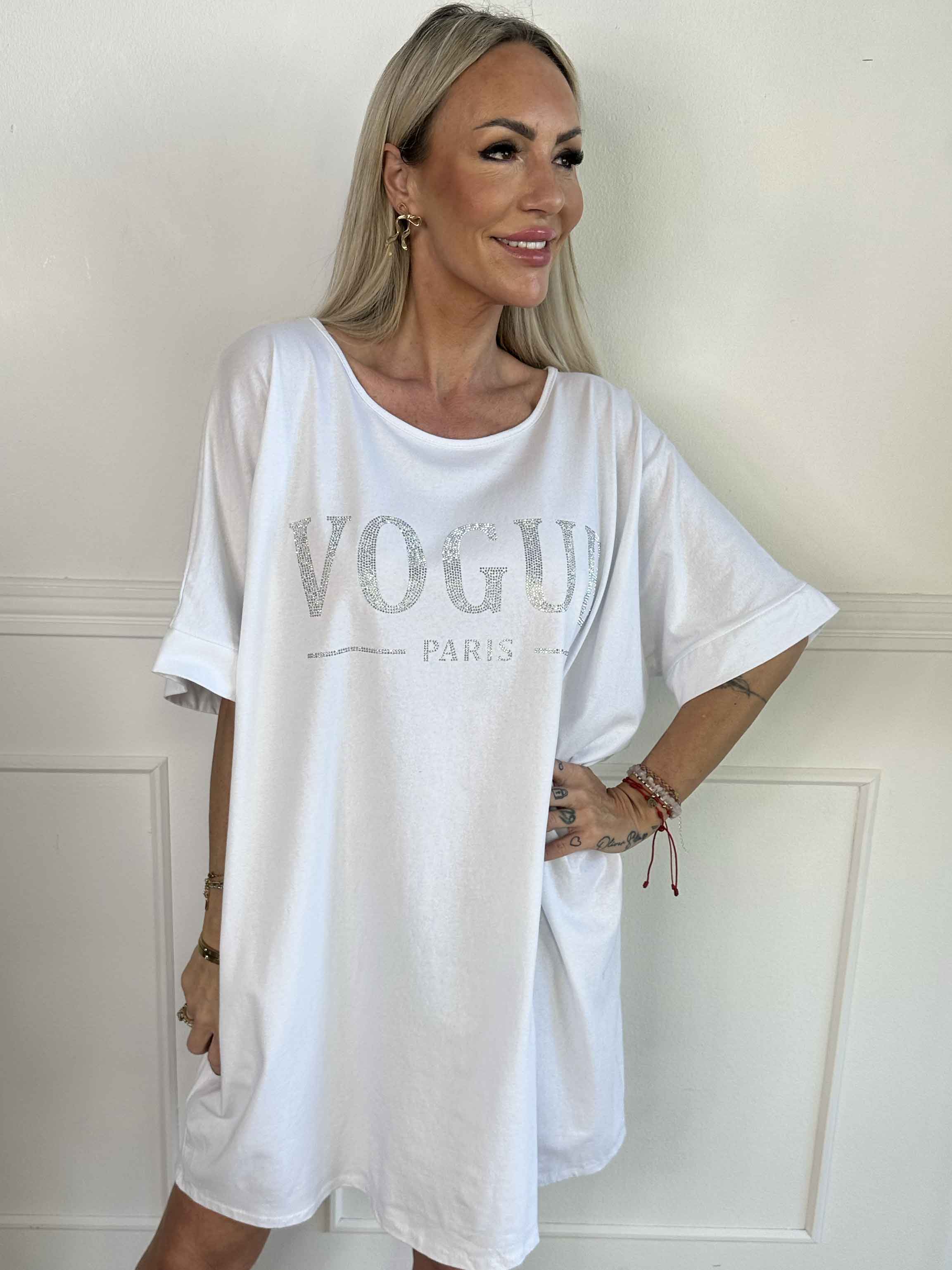 Mintu Dress - T-shirtkjole i bomuld med similisten